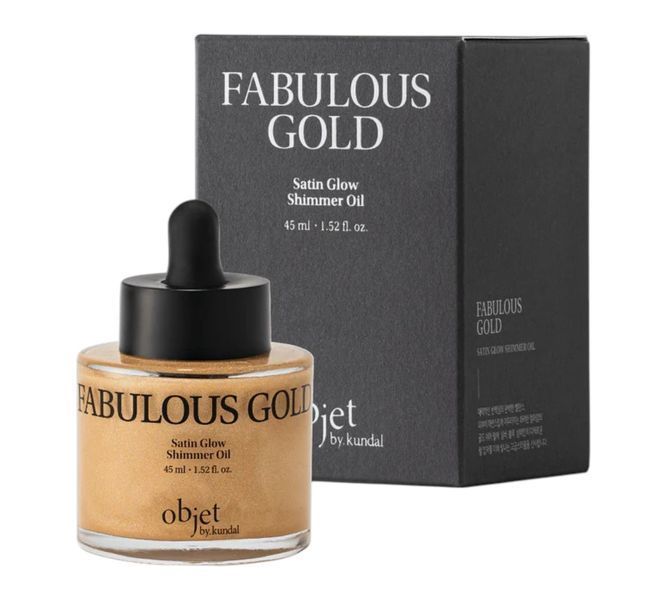 Парфюмированный шимер для тела Objet by Kundal Satin Glow Shimmer Oil Fabulous Gold 45 ml 3074832873 фото