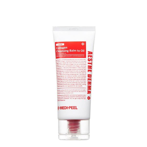 Гидрофильный бальзам с пробиотиками и коллагеном Medi-Peel Red Lacto Balm To Oil 100 ml 1631663896 фото