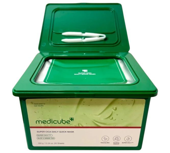Набор успокаивающих масок Medicube Super Cica Daily Quick Mask 30 шт. с центелой, алоэ и зеленым чаем 2675652197 фото