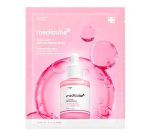 Тканевая маска для лица Medicube PDRN Pink Peptide Serum Mask 23 мл с PDRN и пептидами 3236316036 фото