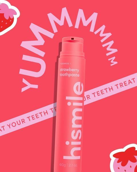 Зубная паста со вкусом клубники Hismile Strawberry Toothpaste 60 g 2827184592 фото
