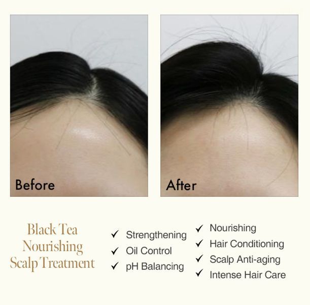 ANILLO Поживна зміцнююча маска-кондиціонер для волосся Black Tea Nourishing Scalp Treatment 150 мл 2482150666 фото