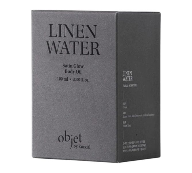 Масло для тела Objet by Kundal Satin Glow Body Oil Linen Water 100ml 3074891401 фото