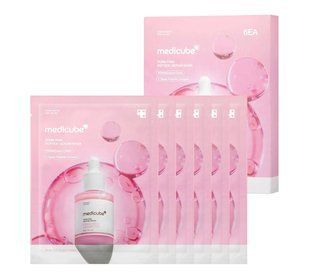 Тканевая маска для лица Medicube PDRN Pink Peptide Serum Mask 23 мл &times; 6 шт. с PDRN и пептидами 3236329521 фото