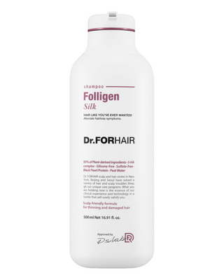 Dr.FORHAIR Folligen Silk Shampoo, 500 мл - Шампунь для сухого та пошкодженого волосся 001009 фото