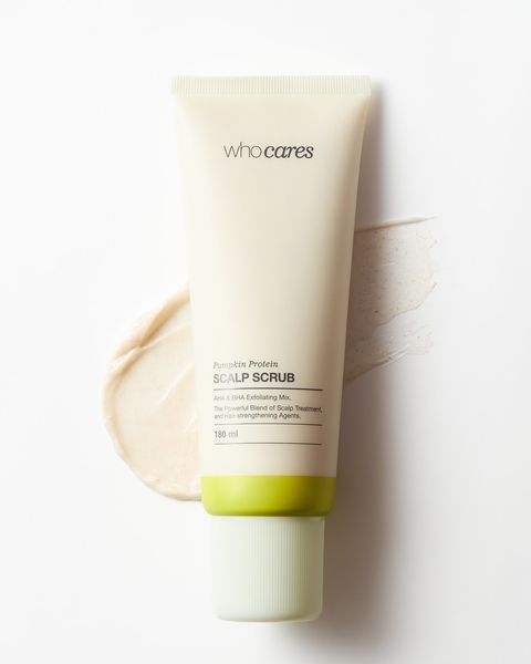 Кислотний скраб-пілінг для шкіри голови WhoCares Pumpkin Protein Scalp Scrub 180 мл 2877284907 фото