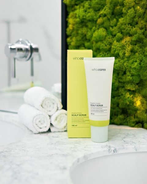 Кислотний скраб-пілінг для шкіри голови WhoCares Pumpkin Protein Scalp Scrub 180 мл 2877284907 фото