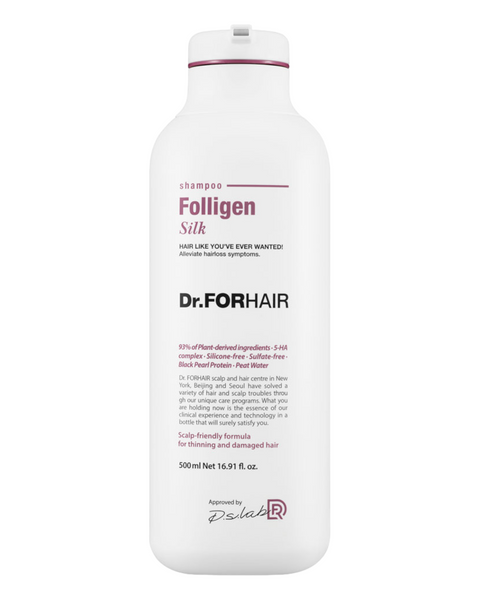 Dr.FORHAIR Folligen Silk Shampoo, 500 мл - Шампунь для сухих и поврежденных волос 001009 фото