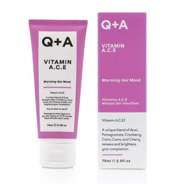 Мультивитаминная маска для лица Q+A Vitamin A. C. E. Warming Gel Mask 75 мл 1667608599 фото