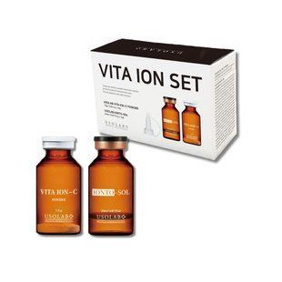 Освітлюючий, антиоксидантний та омолоджуючий набір Usolab Vita Ion-C Set 20 мл + 1,5 г 2040673144 фото
