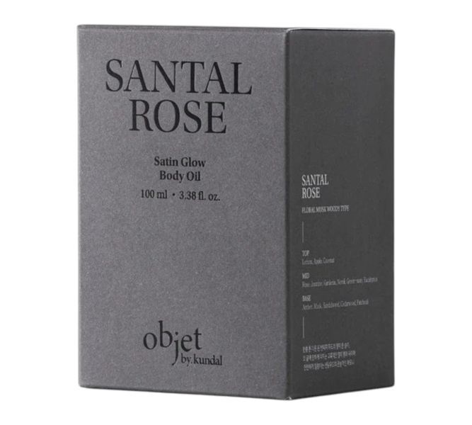Масло для тела Objet by Kundal Satin Glow Body Oil Santal Rose 100ml 3074947041 фото
