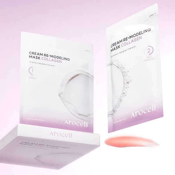 Альгінатна маска Arocell Cream Remodeling Mask Collagen 5 шт. з колагеном для пружності шкіри 3053625497 фото