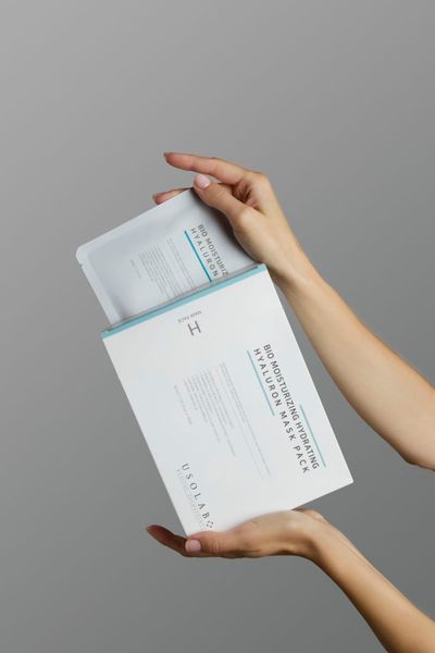 Usolab Bio Moisturizing Hydrating Hyaluron Mask Pack - Зволожуюча антивікова тканинна маска 1862981589 фото
