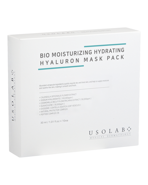 Usolab Bio Moisturizing Hydrating Hyaluron Mask Pack - Зволожуюча антивікова тканинна маска 1862981589 фото