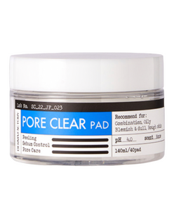 Derma Factory Pore Clear Pad - Очищуючі педи для обличчя з гліколевою кислотою, 40 шт 000380 фото