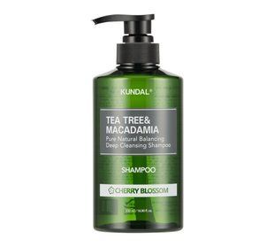 Шампунь балансирующий Kundal Tea Tree & Macadamia Deep Cleansing Shampoo Cherry Blossom 500ml 3074980011 фото