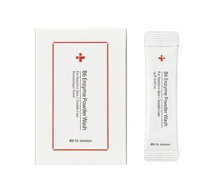Энзимная пудра CUSKIN Dr. Solution B6 Enzyme Powder Wash Sachet с пиридоксином и каламином 2752105395 фото