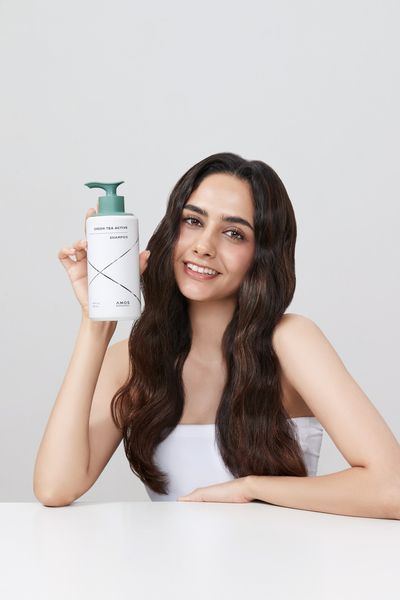 Шампунь проти випадіння волосся AMOS Professional Green Tea Active Shampoo 500 ml 2913197388 фото