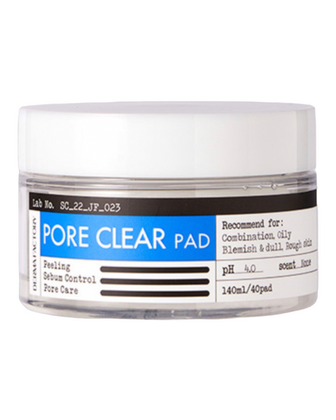 Derma Factory Pore Clear Pad - Очищающие педы для лица с гликолевой кислотой, 40 шт 000380 фото