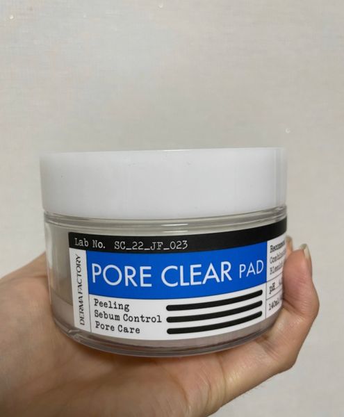 Derma Factory Pore Clear Pad - Очищающие педы для лица с гликолевой кислотой, 40 шт 000380 фото