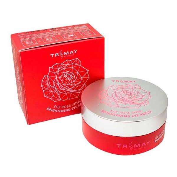 Trimay Rose Wine Brilliant Brightening Eye Patch 90 шт - Гідрогелеві освітлюючі патчі з вином і трояндою 1321029825 фото