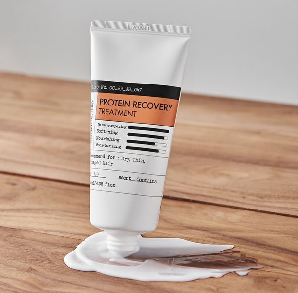 Несмываемый бальзам с термозащитой DERMA FACTORY Protein Recovery Treatment, 120 ml 2041778360 фото