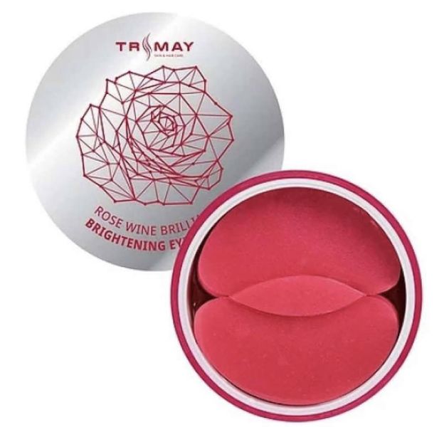 Trimay Rose Wine Brilliant Brightening Eye Patch 90 шт - Гідрогелеві освітлюючі патчі з вином і трояндою 1321029825 фото