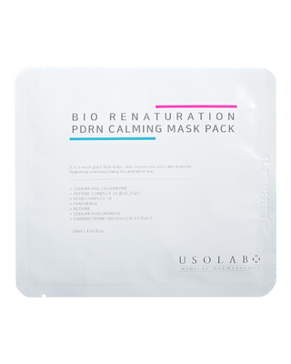 Usolab Bio Renaturation PDRN Calming Mask Pack - Омолоджувальна та регенеруюча тканинна маска 000030 фото