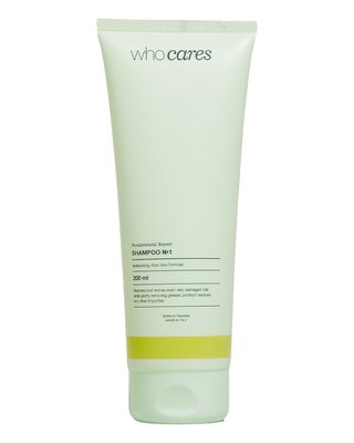 Поживний шампунь WhoCares Shampoo №1 Fundamental Repair 200ml для сухого та пошкодженого волосся 000005170 фото