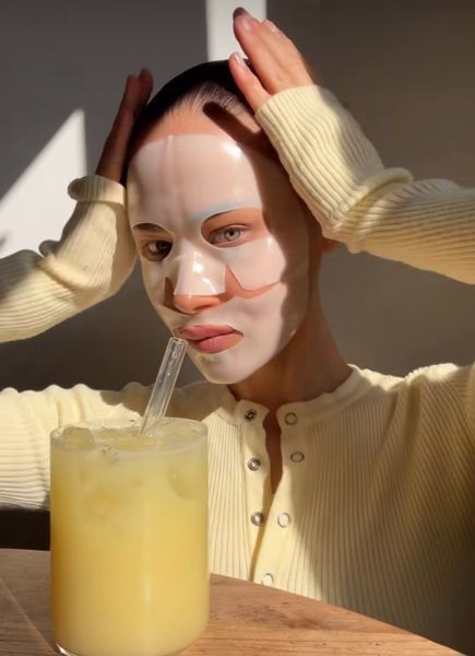 Ночная гидрогелевая маска BIODANCE Radiant Vita Niacinamide Real Deep Mask 34 г с витамином С и ниацинамидом 2564067904 фото