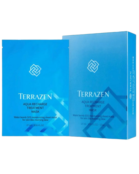 Інтенсивно зволожуюча тканинна маска з гіалуроновим комплексом - Terrazen Aqua Recharge Treatment Mask 000872 фото