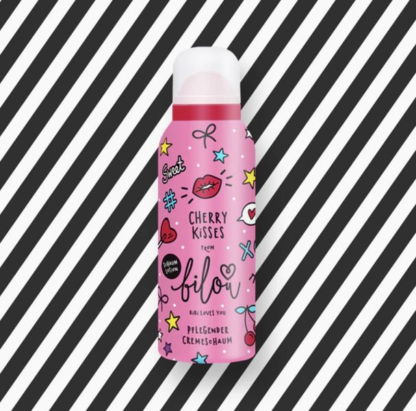 Bilou Cherry Kisses Body Lotion - Лосьон-пенка для тела "Вишневый поцелуй" 150 мл 011B фото