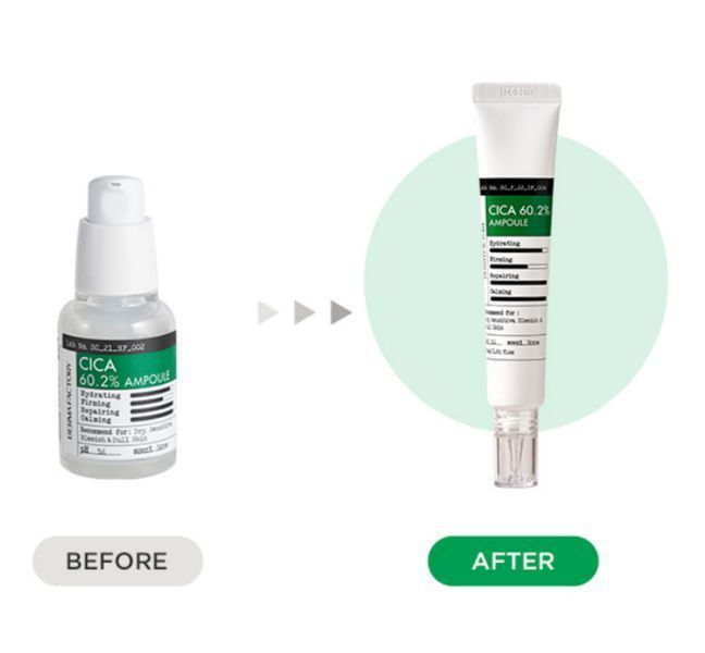 Увлажняющая сыворотка Derma Factory Cica 60.2% Ampoule с экстрактом азиатской центеллы 30 мл 2435223336 фото