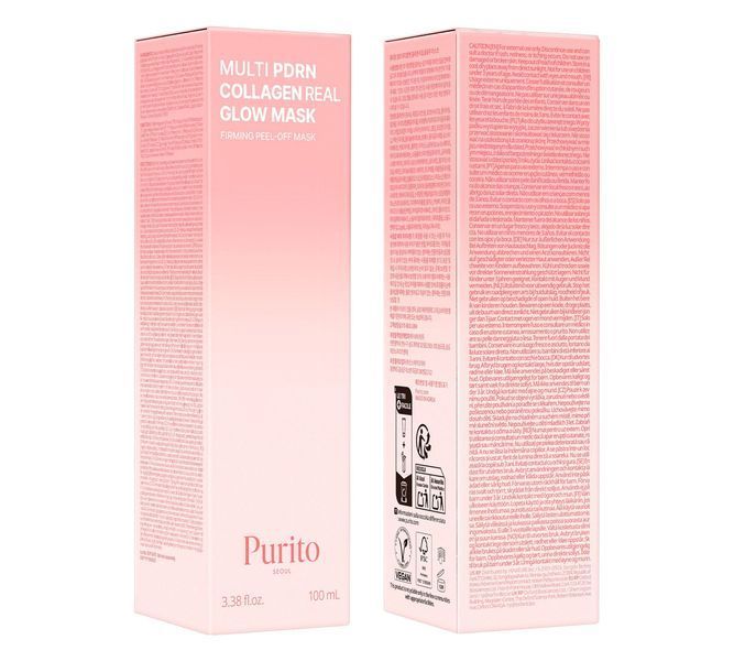 Маска-плівка PURITO Seoul Multi PDRN Collagen Real Glow Mask 100 ml для зволоження та сяйва шкіри 3132158751 фото