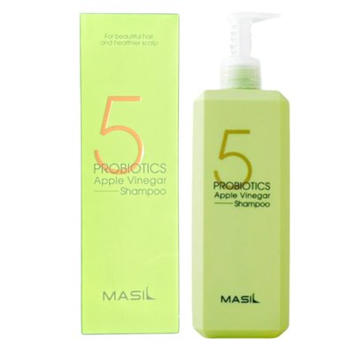 Шампунь для чутливої шкіри голови на основі яблучного оцту Masil 5 Probiotics Apple Vinegar Shampoo 1635942282 фото