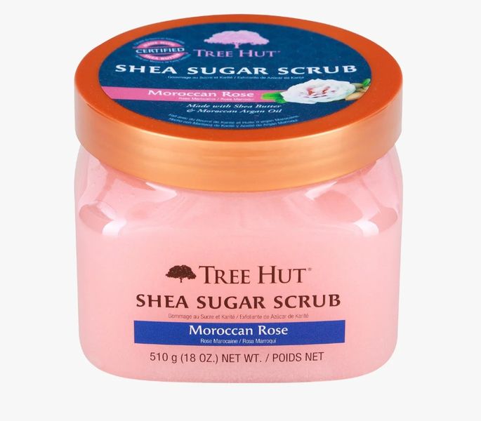 Tree Hut Moroccan Rose Sugar Scrub, 510 g - Органический сахарный скраб для тела "Марокканская Роза" TH03 фото