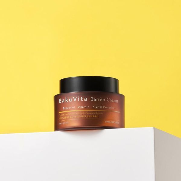 Увлажняющий крем THANK YOU FARMER BakuVita Barrier Cream 50 ml с бакучиолом и витаминами C и E 2197474182 фото