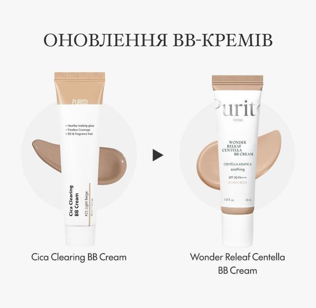 ВВ крем Purito Seoul Wonder Releaf Centella BB Cream №27 Sand Beige 30 ml з екстрактом центели 3012625115 фото